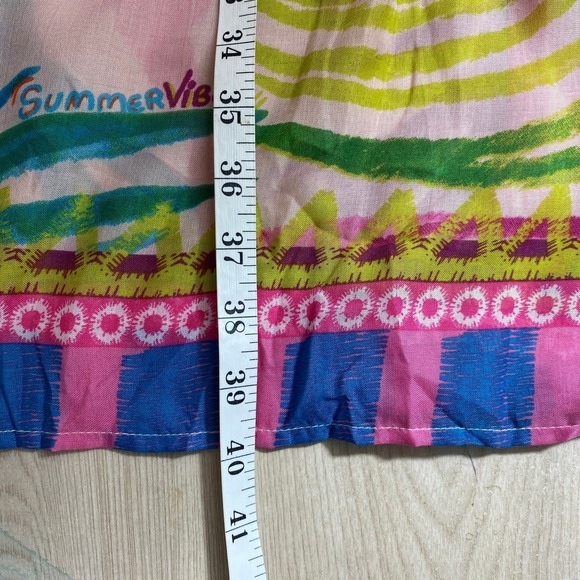 Her Destiny Tropical Volume Maxi Skirt Women M Rainbow Resortwear Paradise NWT - Picture 12 of 15
